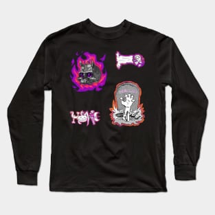 Halloween Undead Fire Pack 4 Long Sleeve T-Shirt